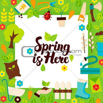 Spring is Here Paper Template