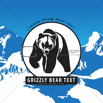 Bear in the mountains logo