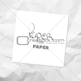 crumpled white paper