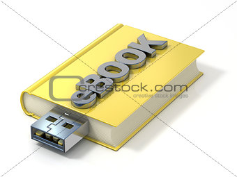 eBook with USB plug. 3D