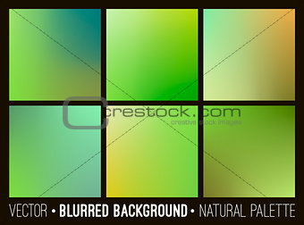 Vector abstract blurred background. Web site banners design. Interface template. Eco concept.