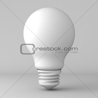 Light bulb, grey 3D