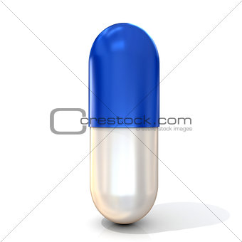 Blue pill capsule