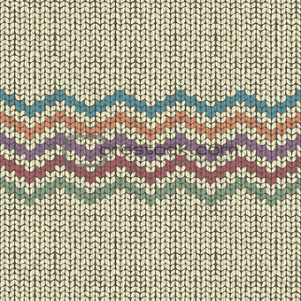 Knitting pattern, seamless wool ornament
