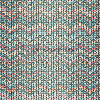 Knit zigzag pattern, traditional nordic texture