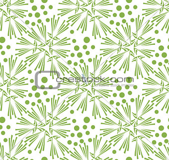 Greenery dandelion seamless pattern wallpaper