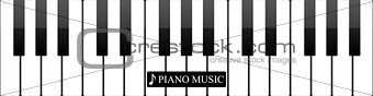 Piano keys abstract musical background