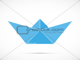 blue paper boat logo