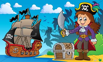 Pirate girl theme image 4