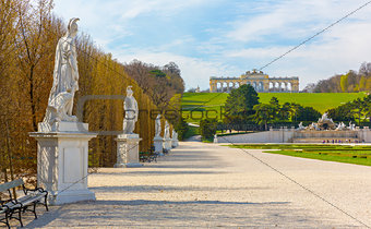 Schonbrunn Palace Gardens in Vienna