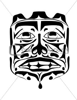 Vector illustration of the face symbol