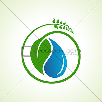 Save water and environment concept stock vector