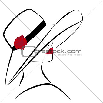 woman with hat 3
