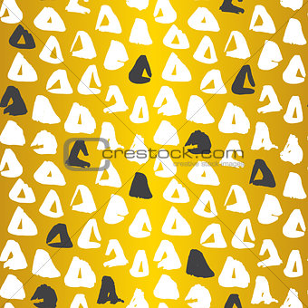 Gold Triangle Seamless Pattern