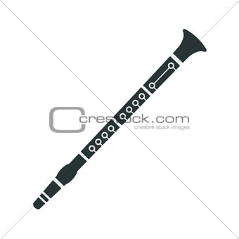 Clarinet, Part Of Musical Instruments Set Of Realistic Cartoon Vector Isolated Illustrations