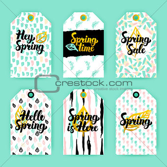 Spring Nature Trendy Gift Labels