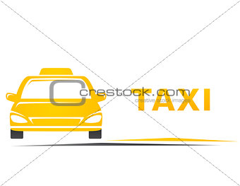 taxi and blank place