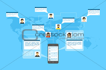 social network concept