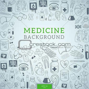 Medicine icons and text.