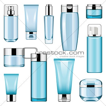 Vector Cosmetic Packaging Icons Set 6