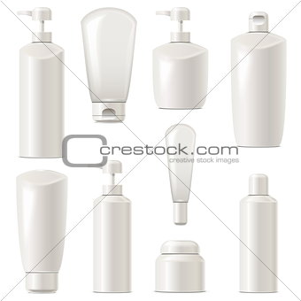 Vector Cosmetic Packaging Icons Set 7