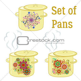 Boiling Pans with Patterns