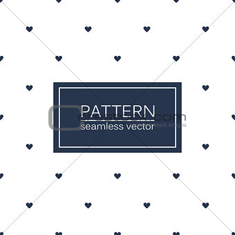 Hearts seamless minimalistic pattern