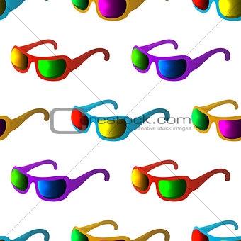 Sunglasses, seamless background
