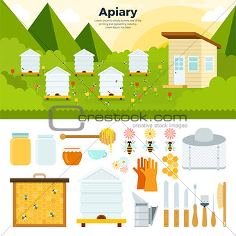 Apiary in the garden