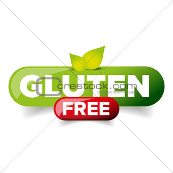 Gluten Free vector button