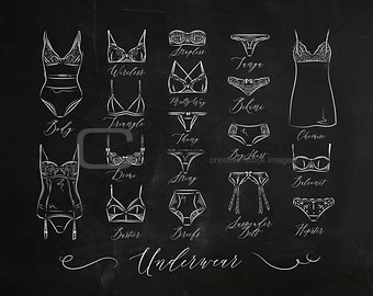 Underwear classic icons chalk