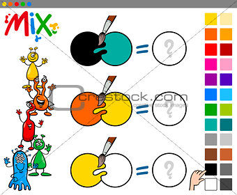 mix colors game for children