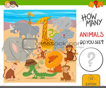 how many animals game for kids