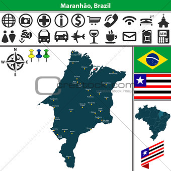 Map of Maranhao, Brazil