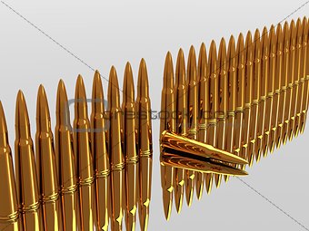 Bullets 9mm ammo row