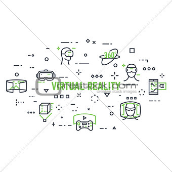Virtual reality icons