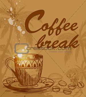 Coffee break background