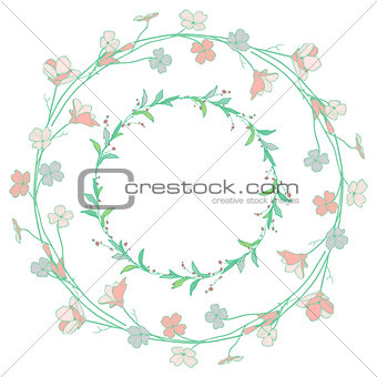Wreaths, Branches, Laurels with Herbs, Plants and Flowers