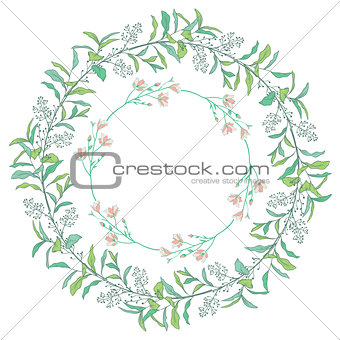 Wreaths, Branches, Laurels with Herbs, Plants and Flowers