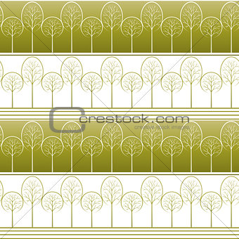 Trees, Seamless Background