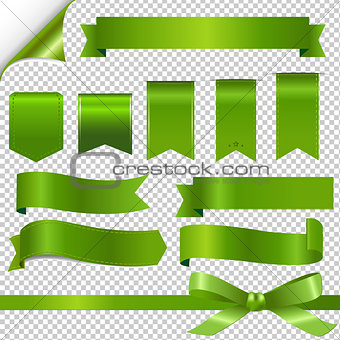Green Ribbons Set