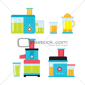Juicer Mixer Blender Kitchen Colorful appliance set