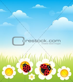 Spring topic background 6