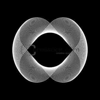 White Abstract Fractal Shape