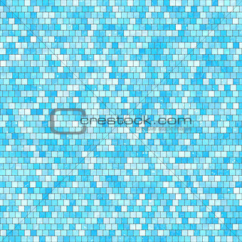 ceramic blue mosaic background seamless texture in swimming pool or kitchen