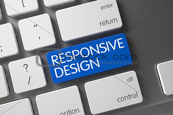 Responsive Design Key. 3d.