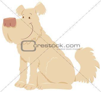 cream shaggy dog cartoon