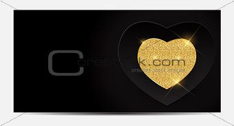 Gift Voucher Template For Your Business. Valentine's Day Heart C