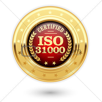 ISO 31000 certified medal - Risk management