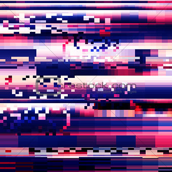 Abstract background with glitch effect